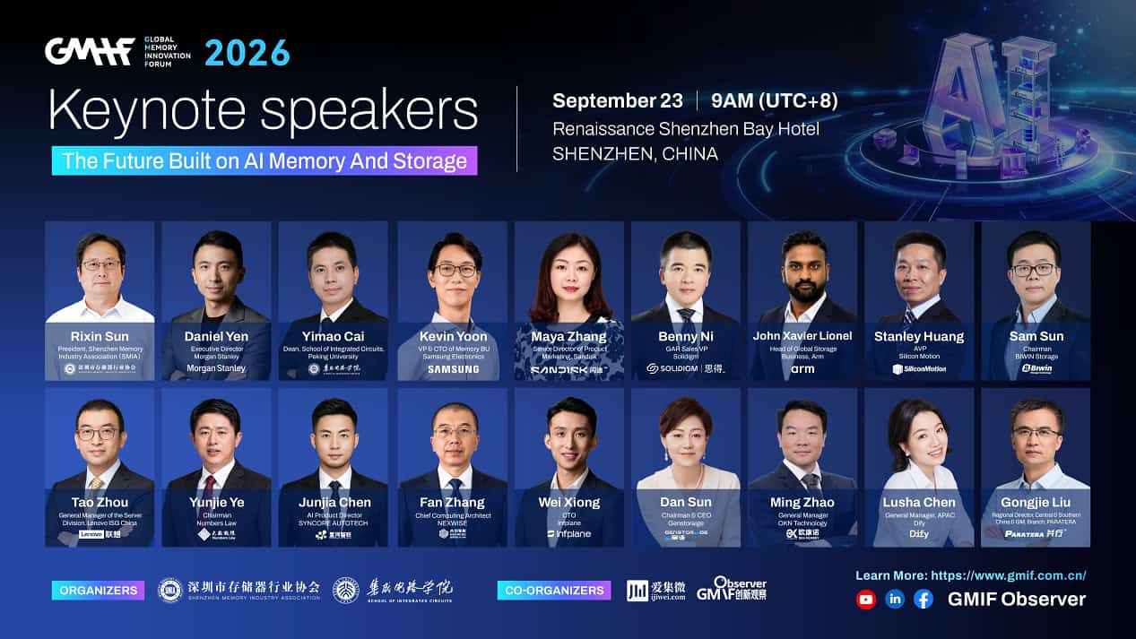 GMIF 2026 Shenzhen: Samsung, Sandisk and AI Storage